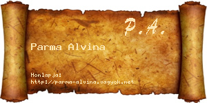 Parma Alvina névjegykártya